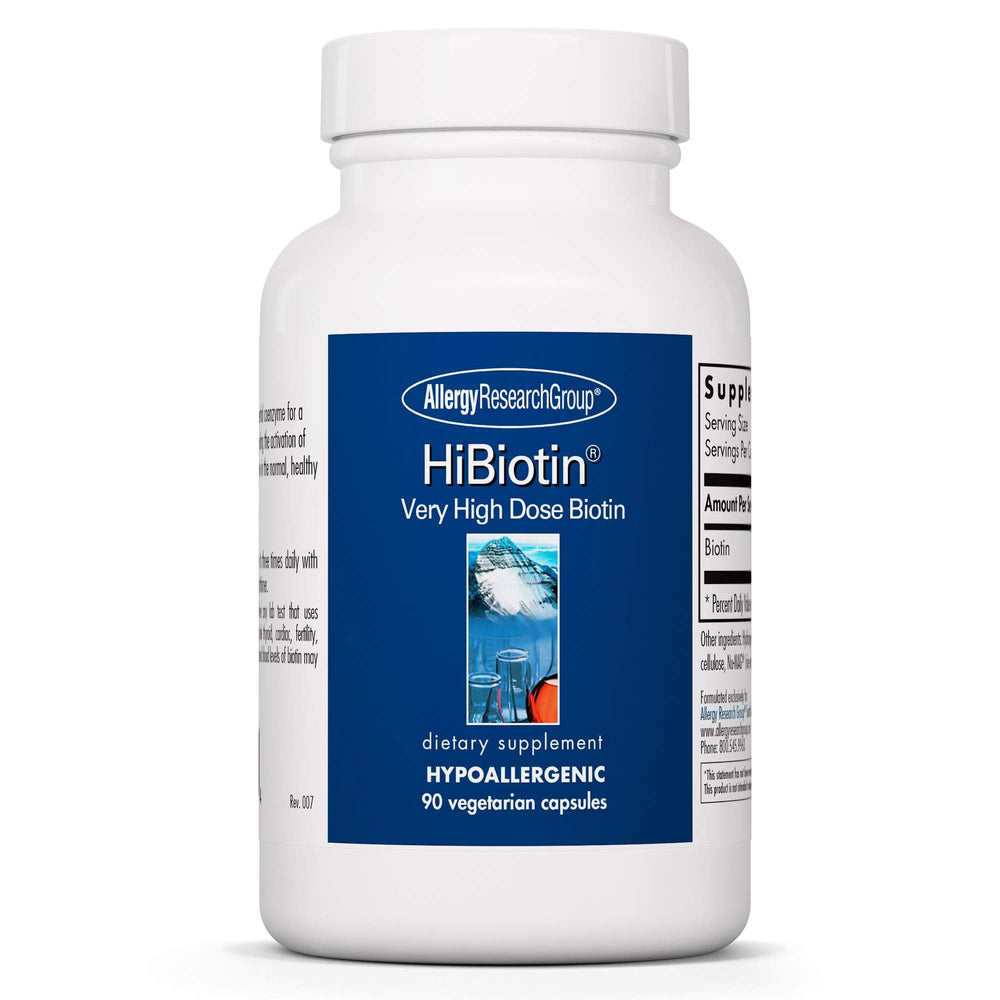 Allergy Research Group HiBiotin 90-count bottle