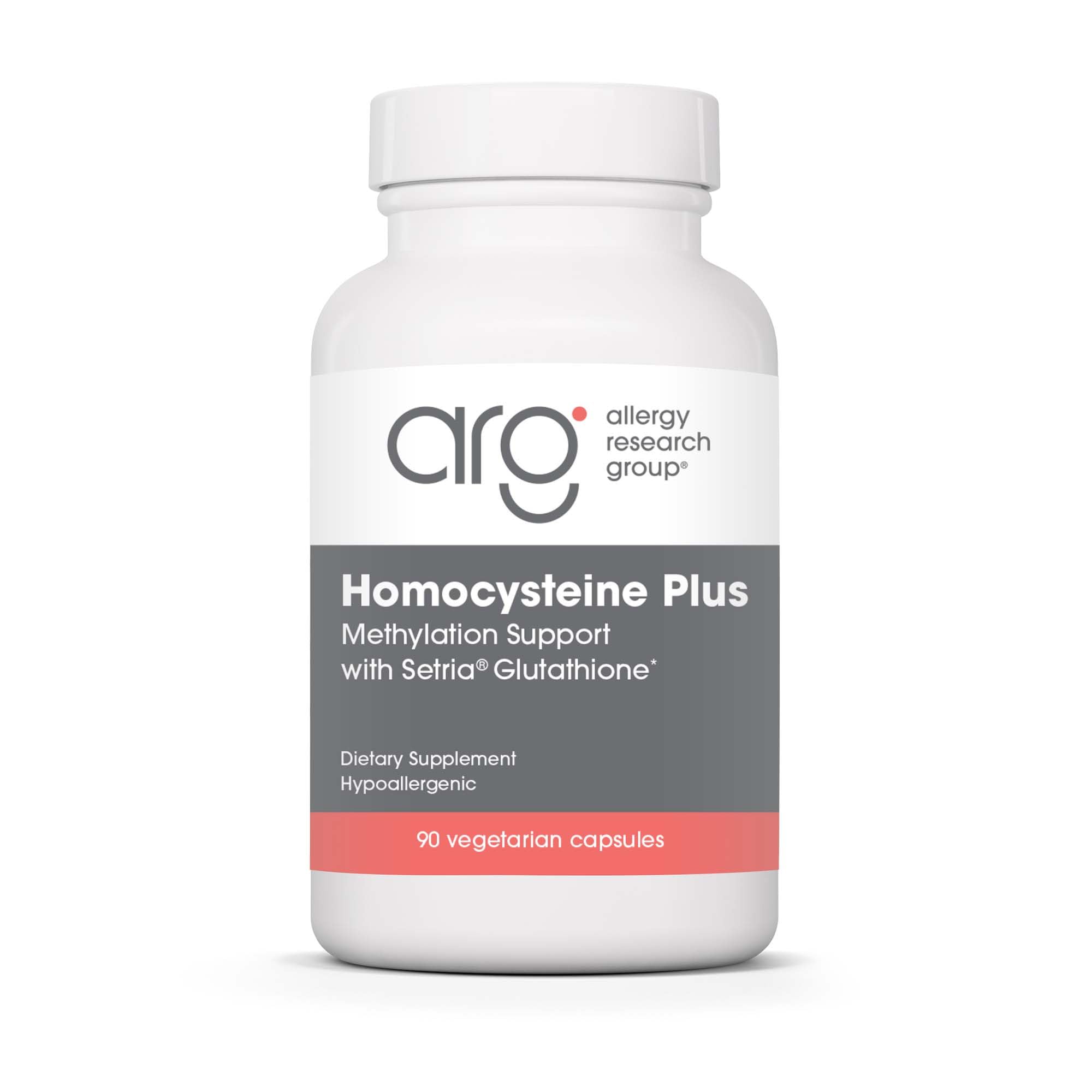 Allergy Research Group Homocysteine Plus bottle and packaging