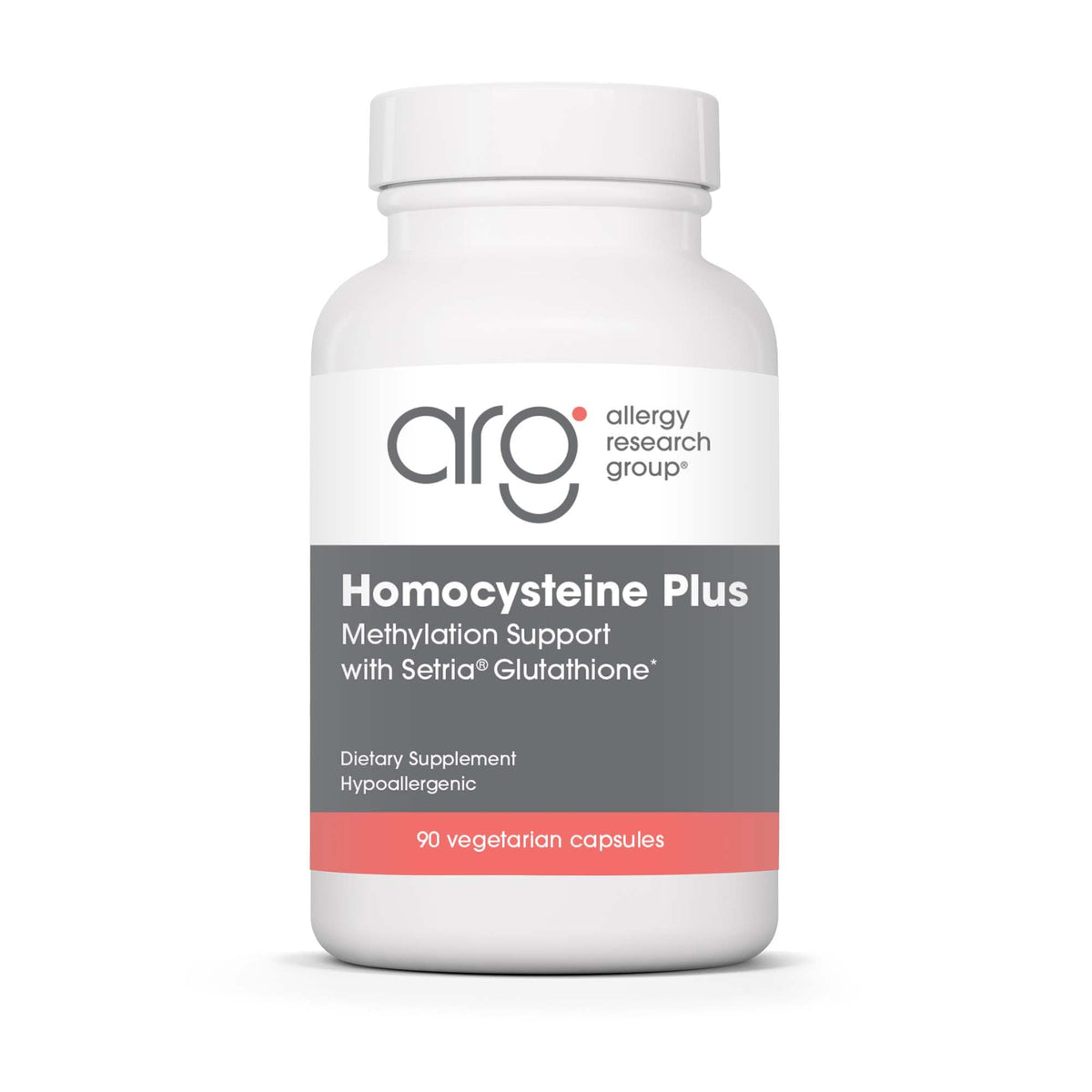 Allergy Research Group Homocysteine Plus bottle and packaging