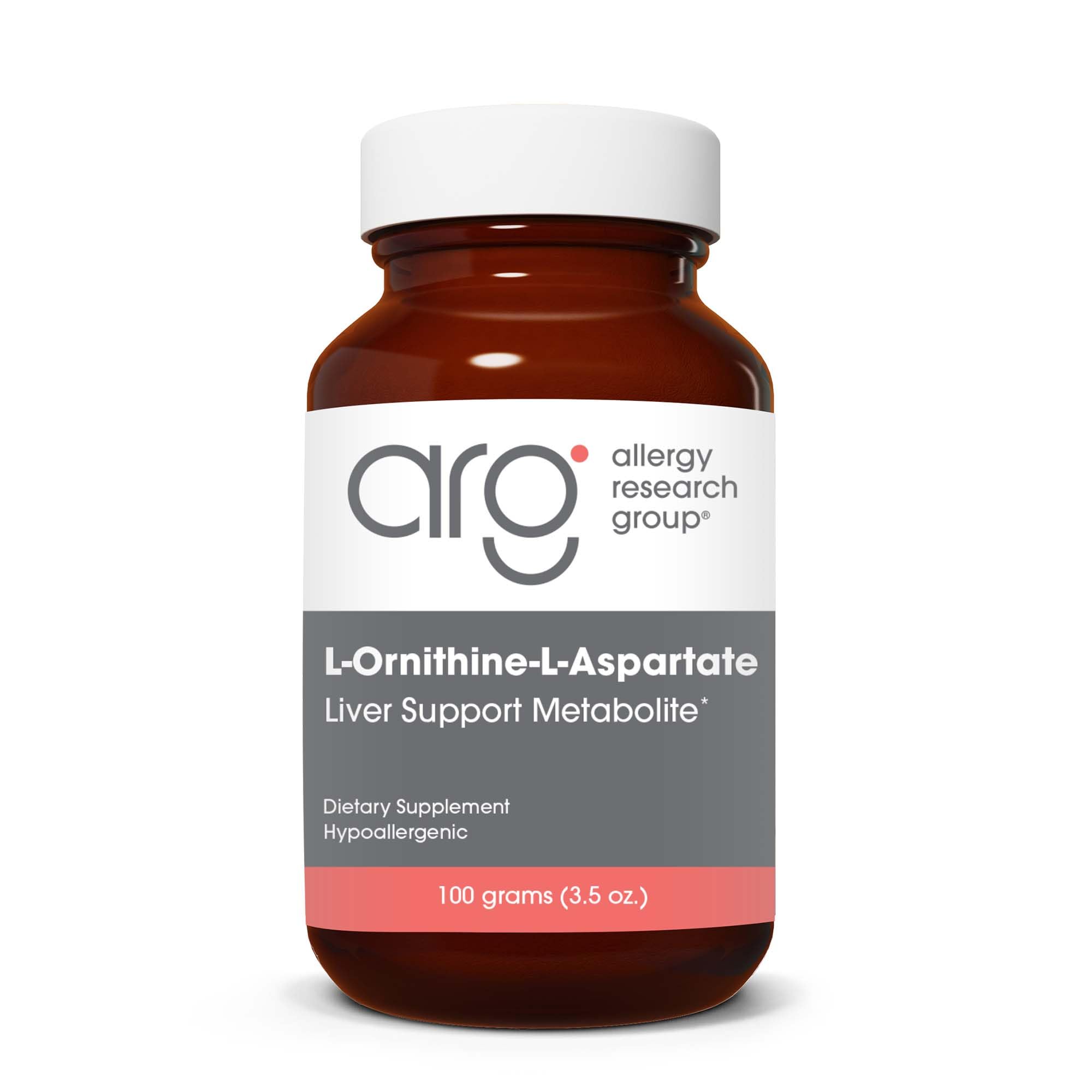 Allergy Research Group L-Ornithine-L-Aspartate Powder bottle for liver support