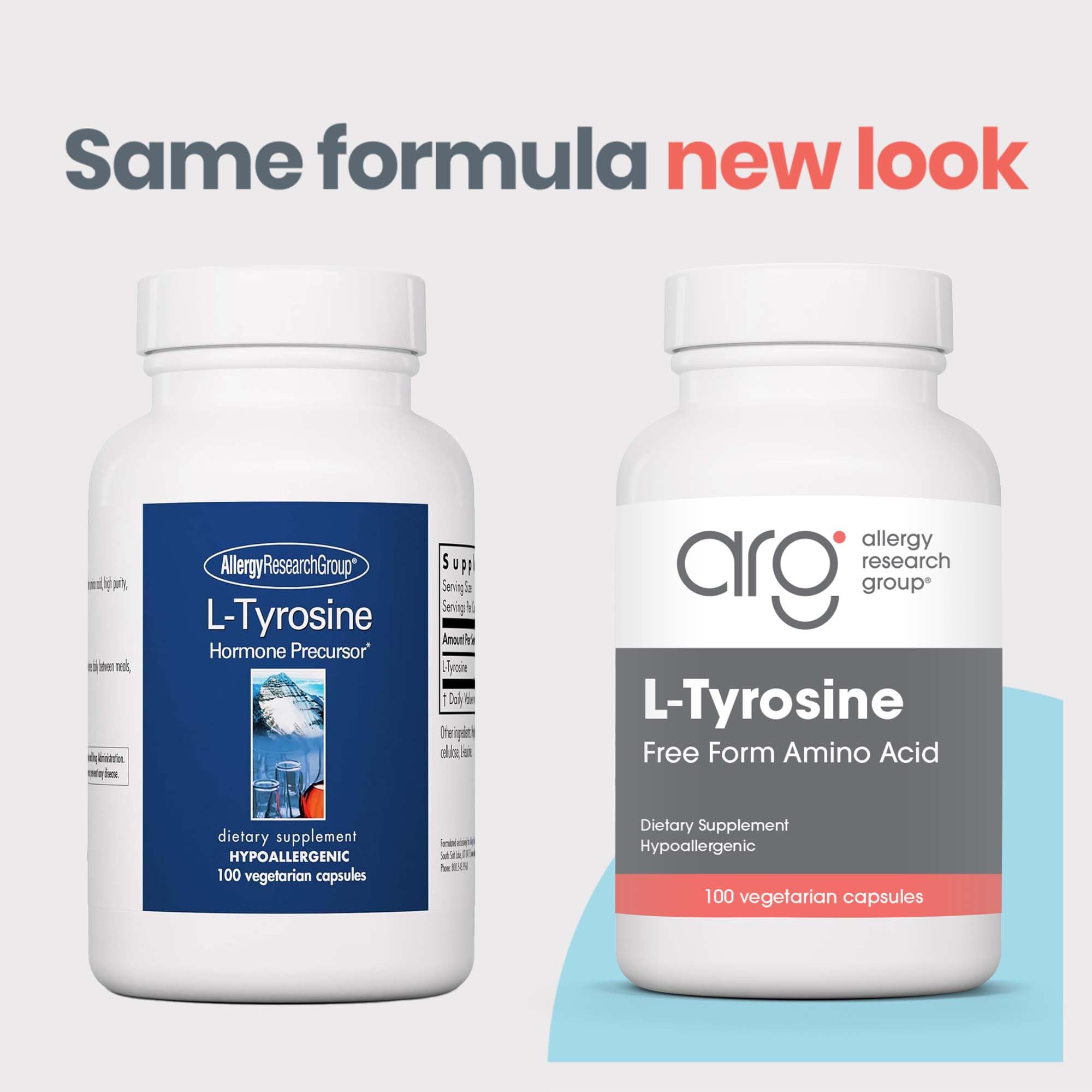 L-Tyrosine 500 mg bottle for brain support