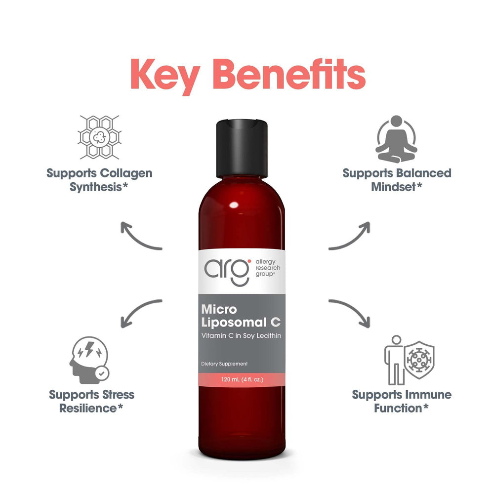 Close-up of the liposomal vitamin C delivery system