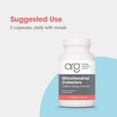 Hypoallergenic mitochondrial cofactors bottle on white background