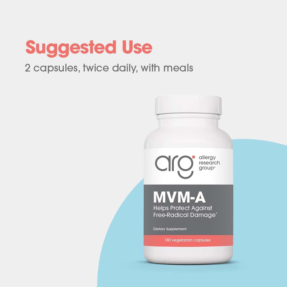 Two MVM-A capsules beside bottle
