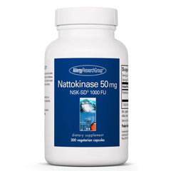 Allergy Research Group Nattokinase bottle label