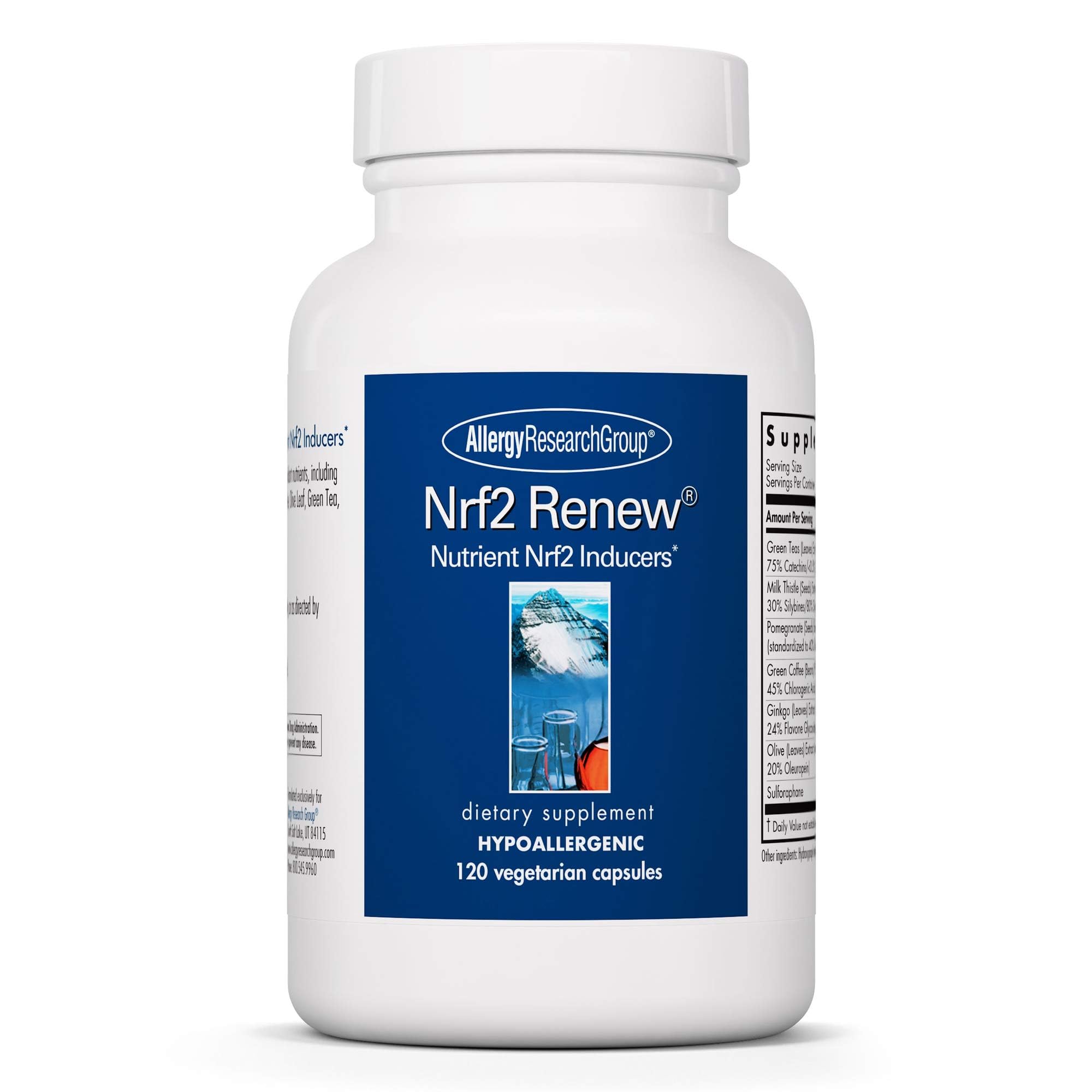 Allergy Research Group Nrf2 Renew bottle front label