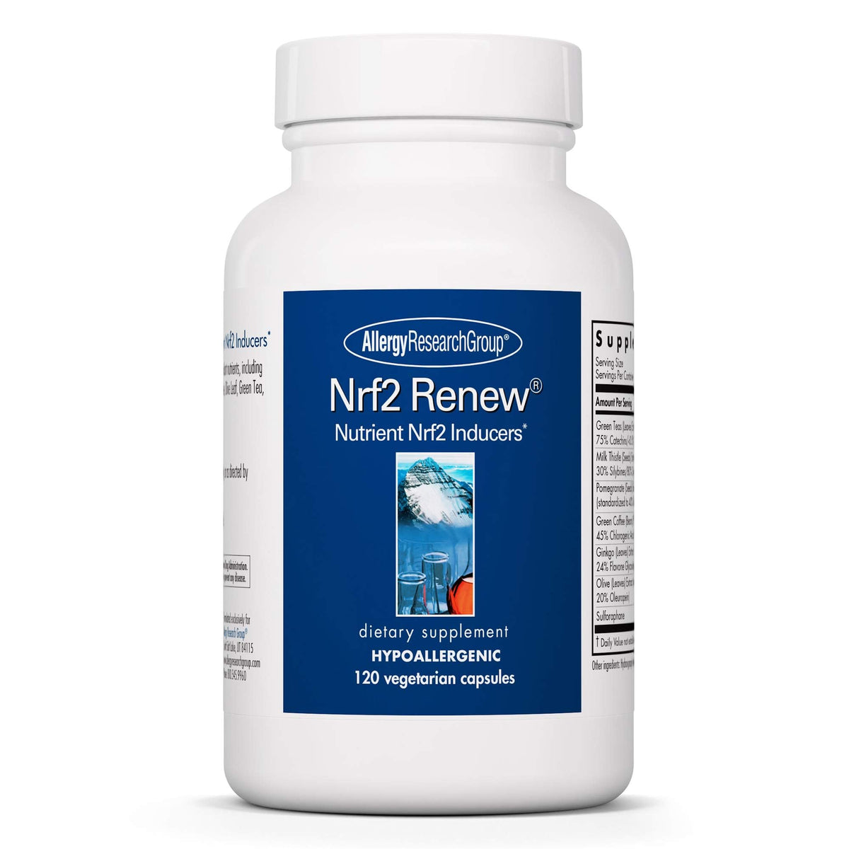 Allergy Research Group Nrf2 Renew bottle front label
