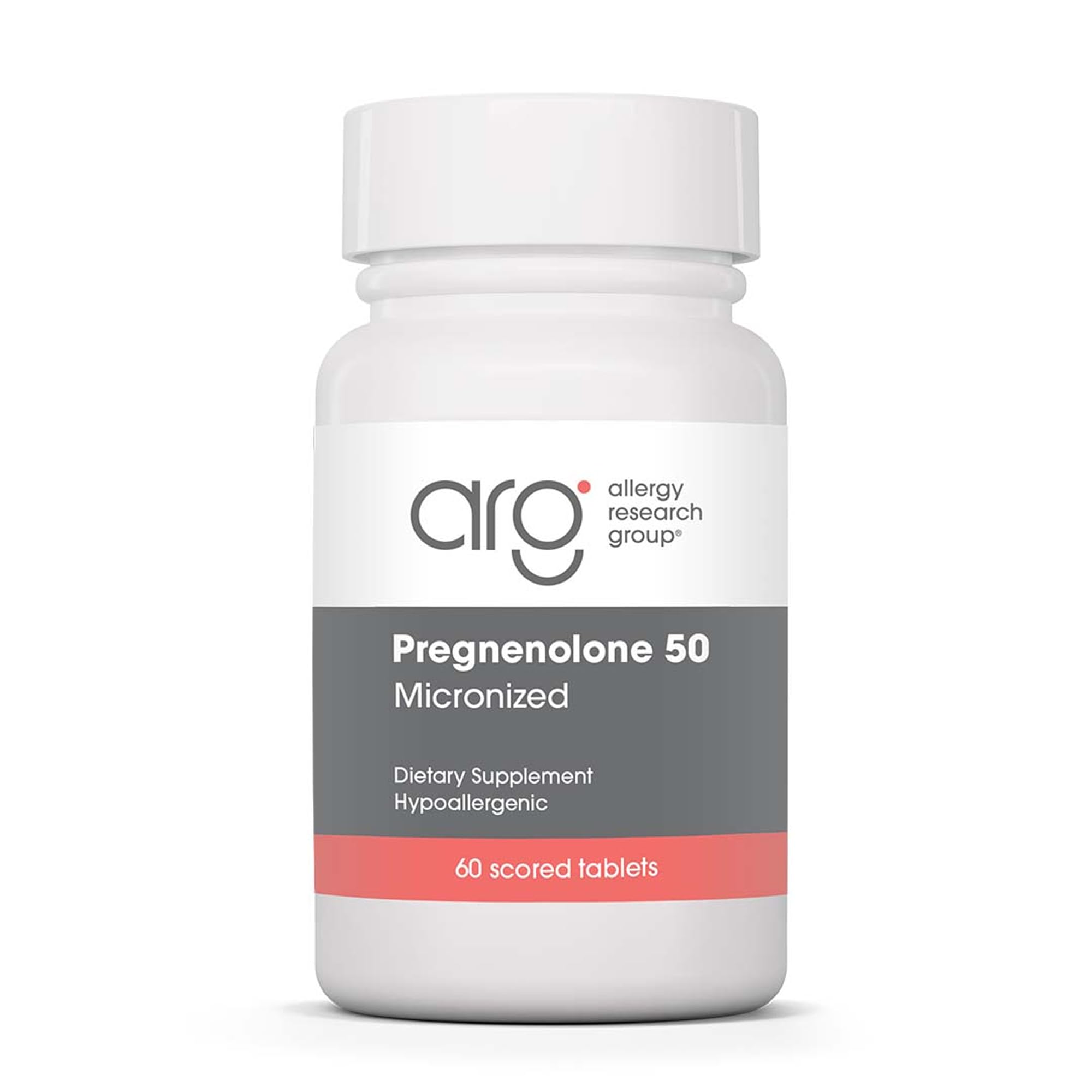 Allergy Research Group Pregnenolone 60-count bottle label