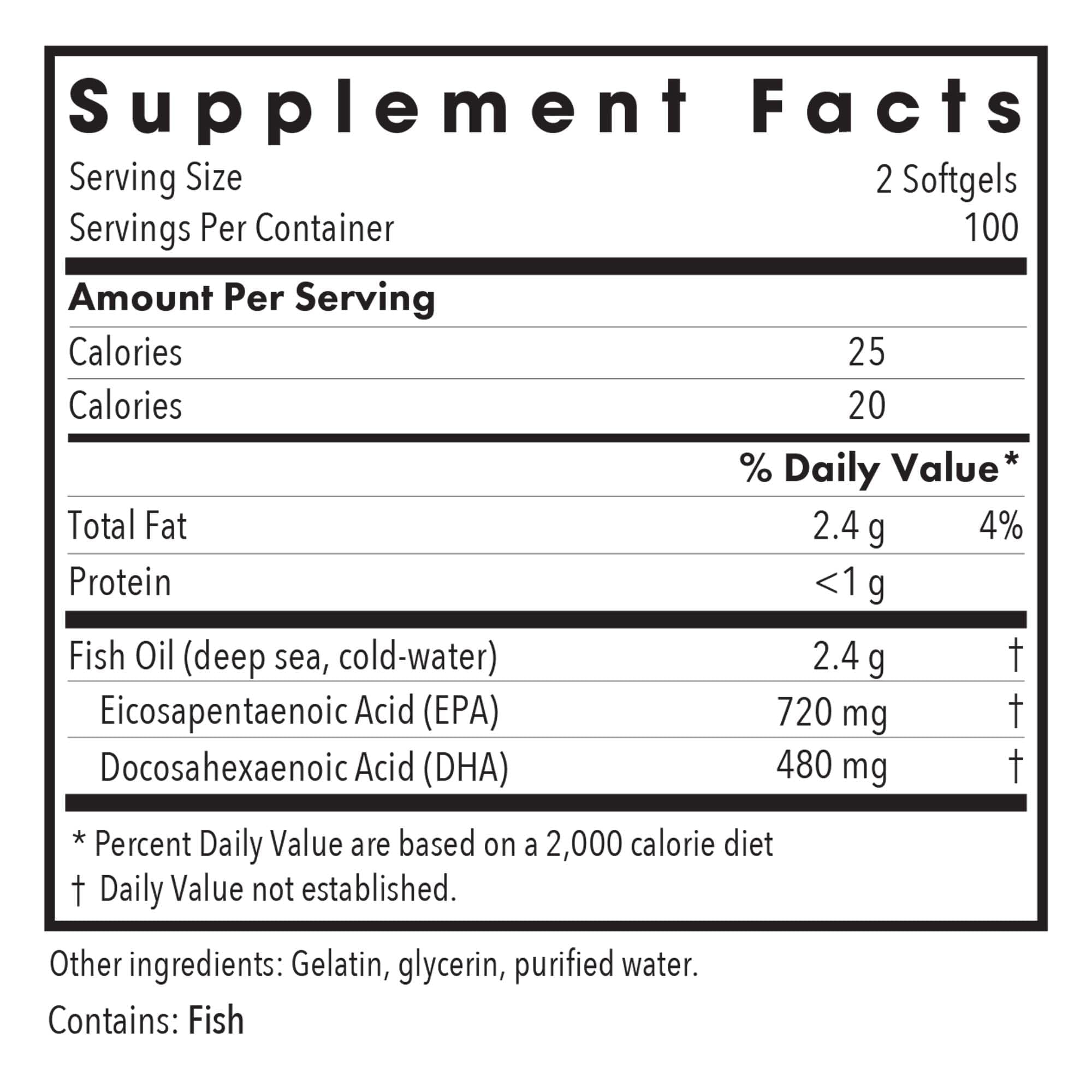 Close-up of Super EPA omega-3 softgels