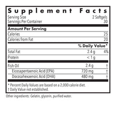 Close-up of Super EPA omega-3 softgels