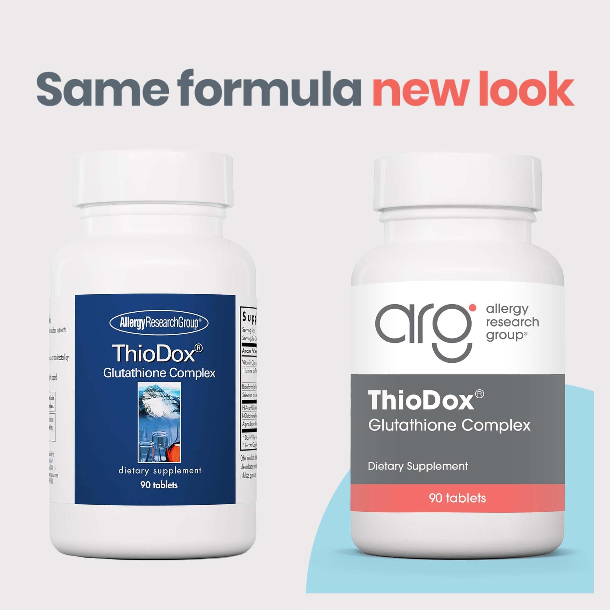 Front packaging view of ThioDox Glutathione Complex