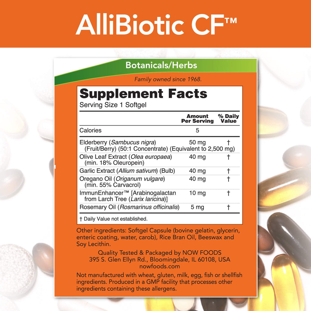Allibiotic 60 Sgels bottle 2 - Now Foods