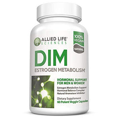 Front view of Allied Life Sciences DIM 300 mg bottle with 60 capsules