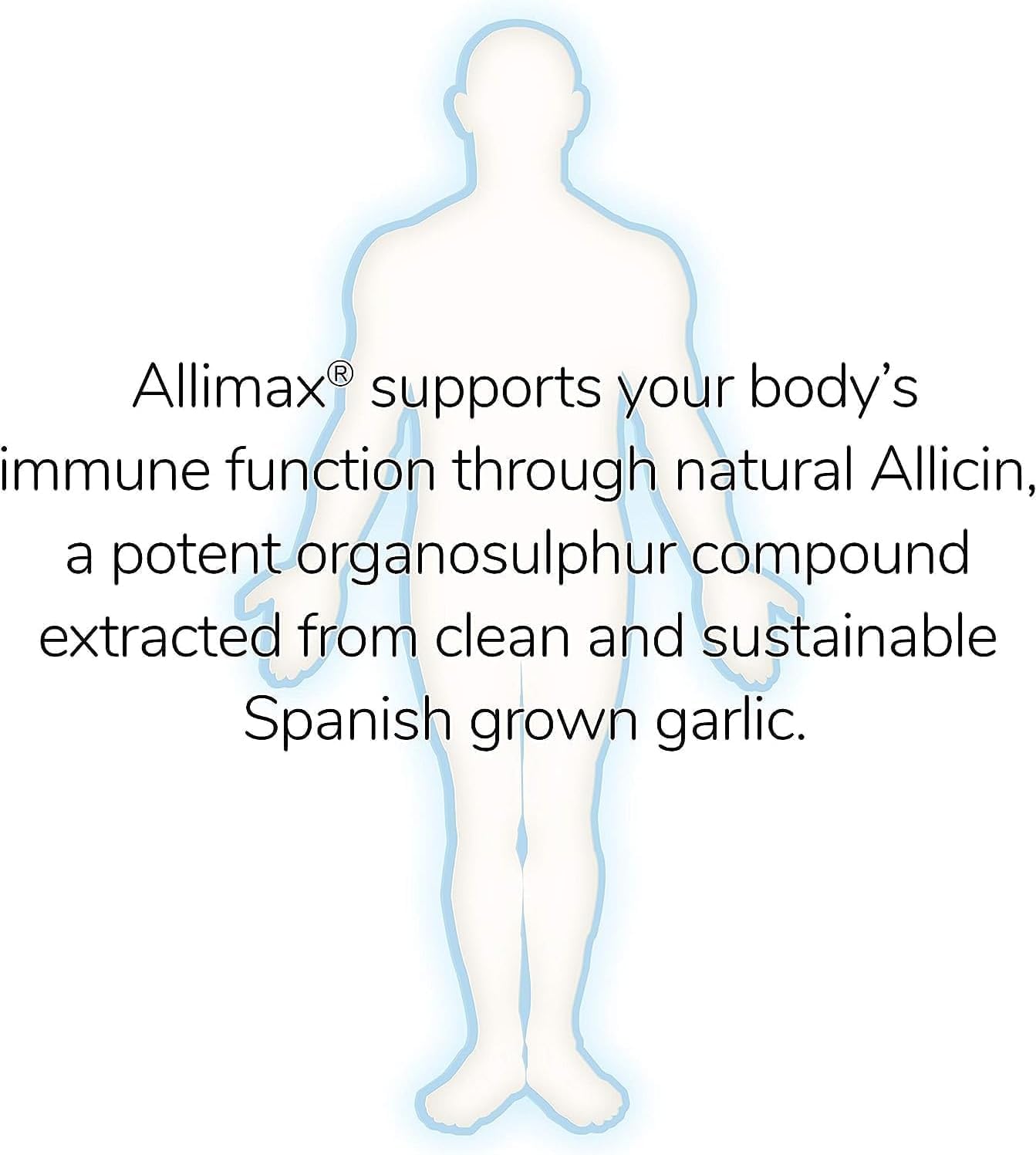 Nutrition facts and serving size for Allimax
