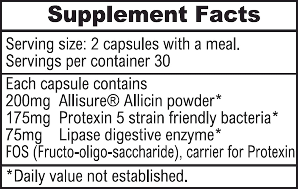 Digestive enzymes and pre/probiotic blend imagery