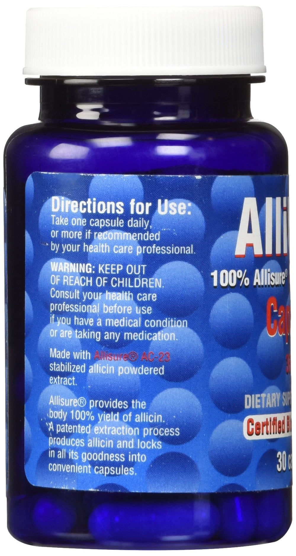 Ingredients: vegan and non-GMO formula for AlliUltra