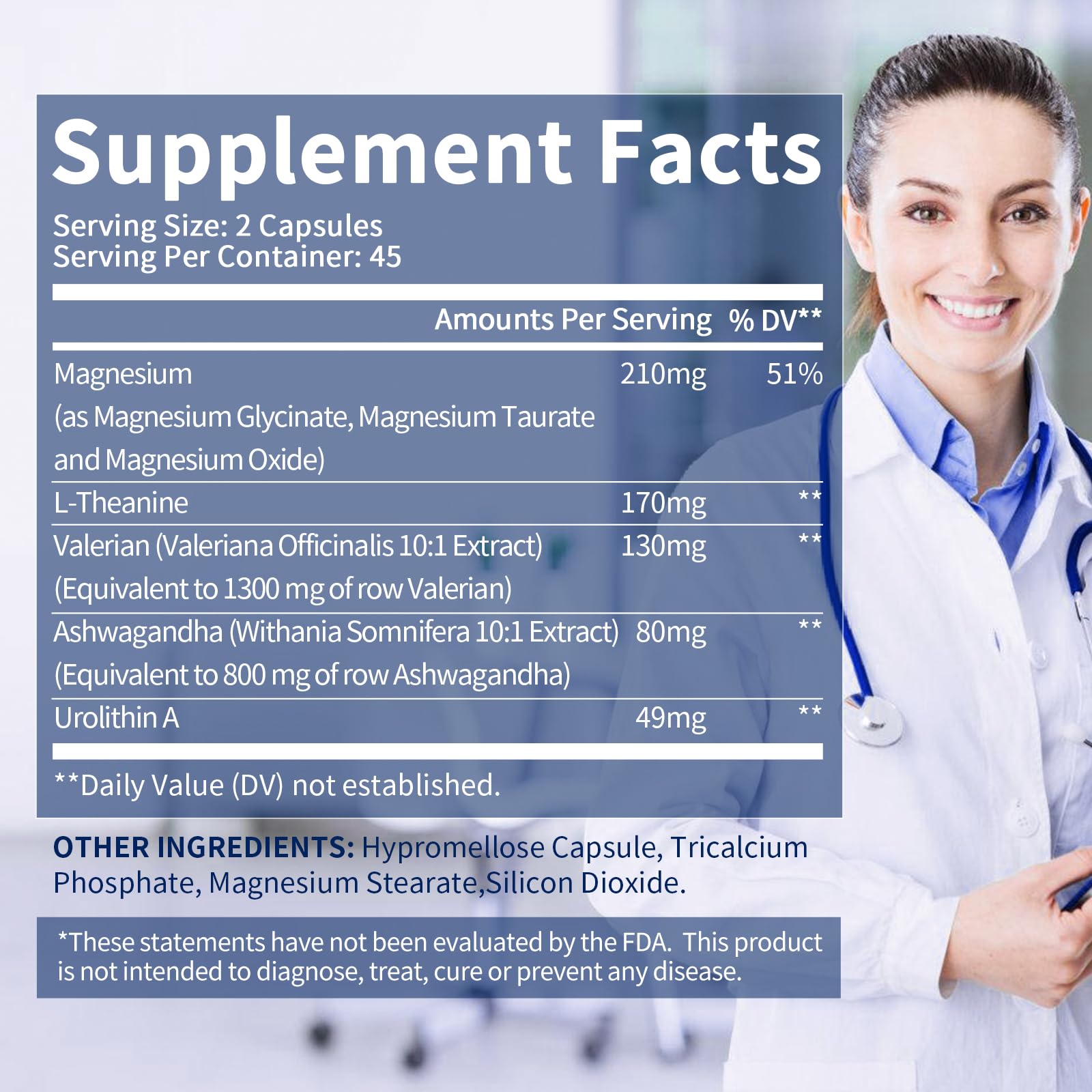 Alliwise Magnesium Glycinate Complex front and back packaging