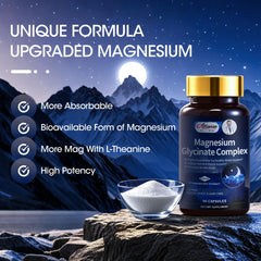 Sleep-support imagery for Alliwise Magnesium Glycinate Complex