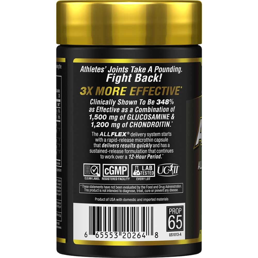 ALLMAX AllFlex 60 Caps back label