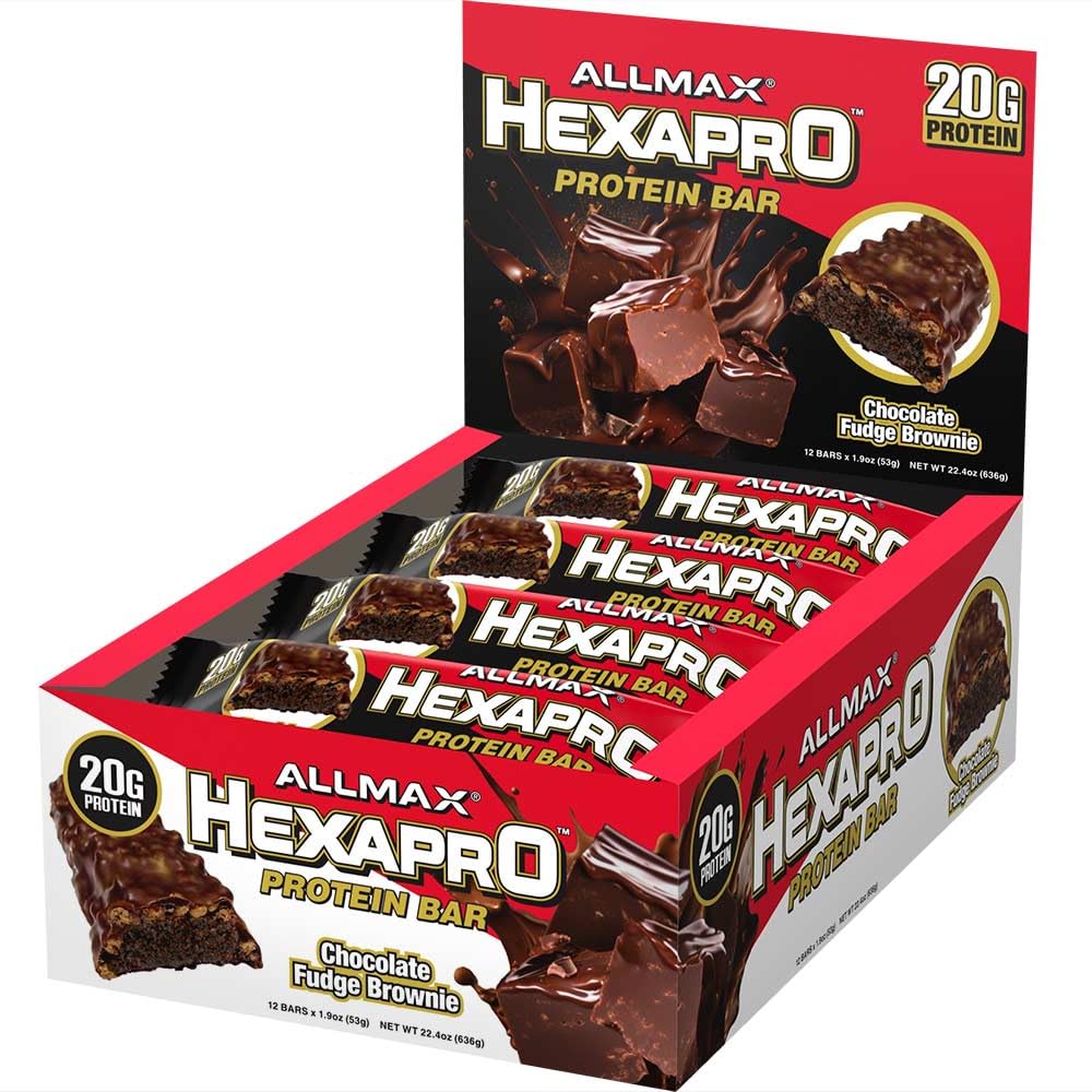 ALLMAX HexaPro bar on the go setting demonstrates quick energy between workouts.