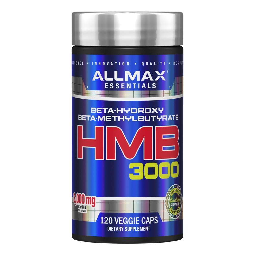 ALLMAX HMB 3000 bottle label – 120 veggie capsules