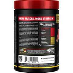 Scooped ALLMAX MUSCLEAA Xtreme Pina Colada powder being measured