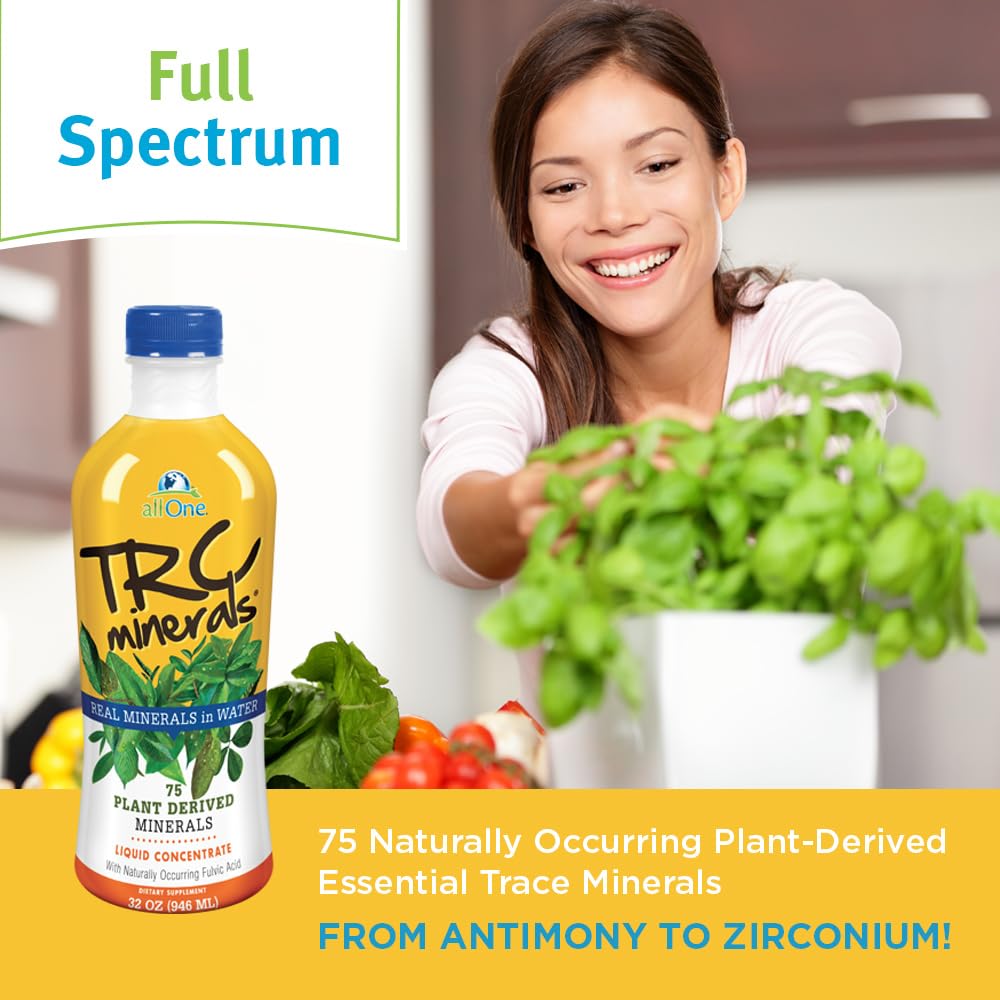 Close-up of TRC Minerals 75 label highlighting minerals and electrolytes