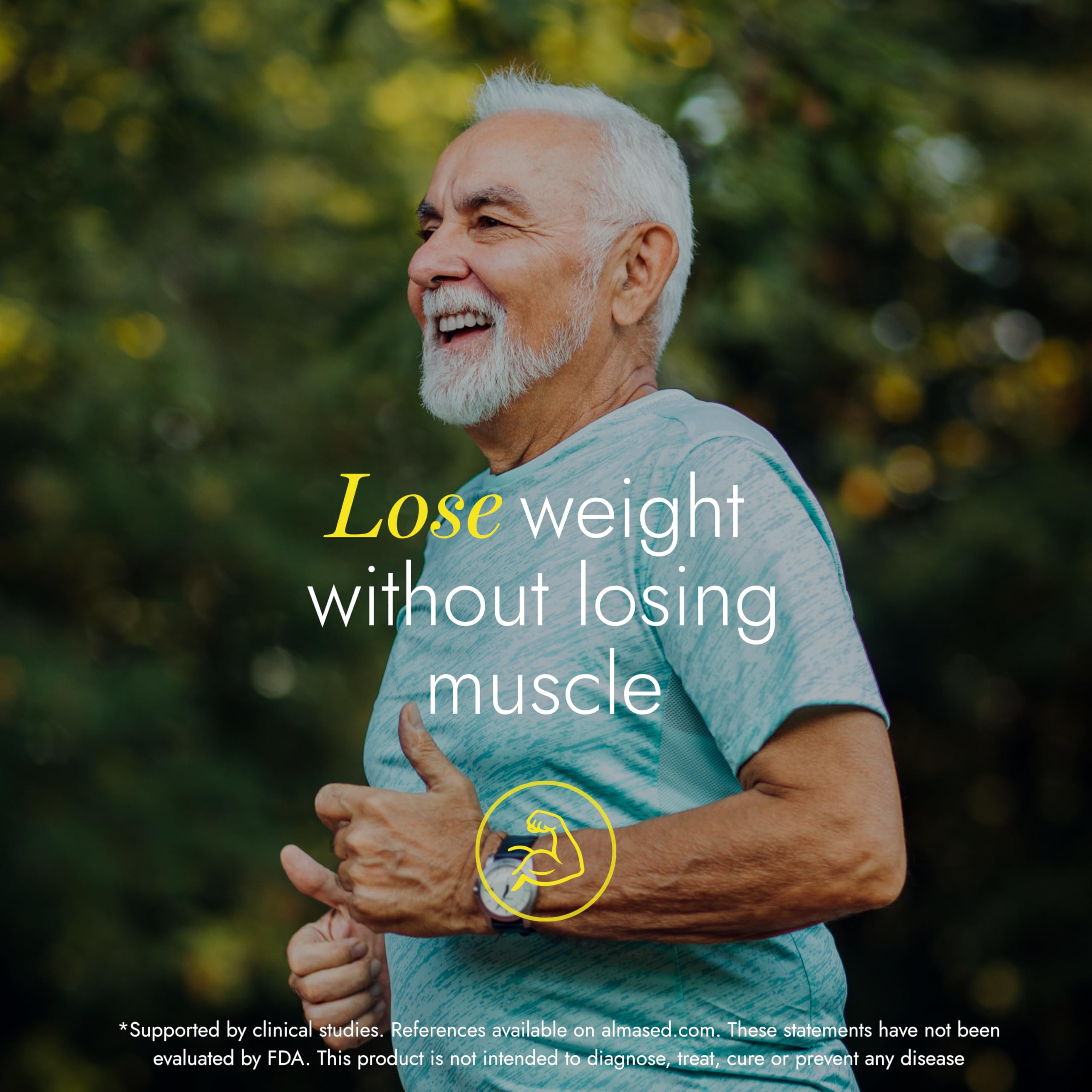 Almased no-artificial-flavors label reinforces clean, natural ingredients.