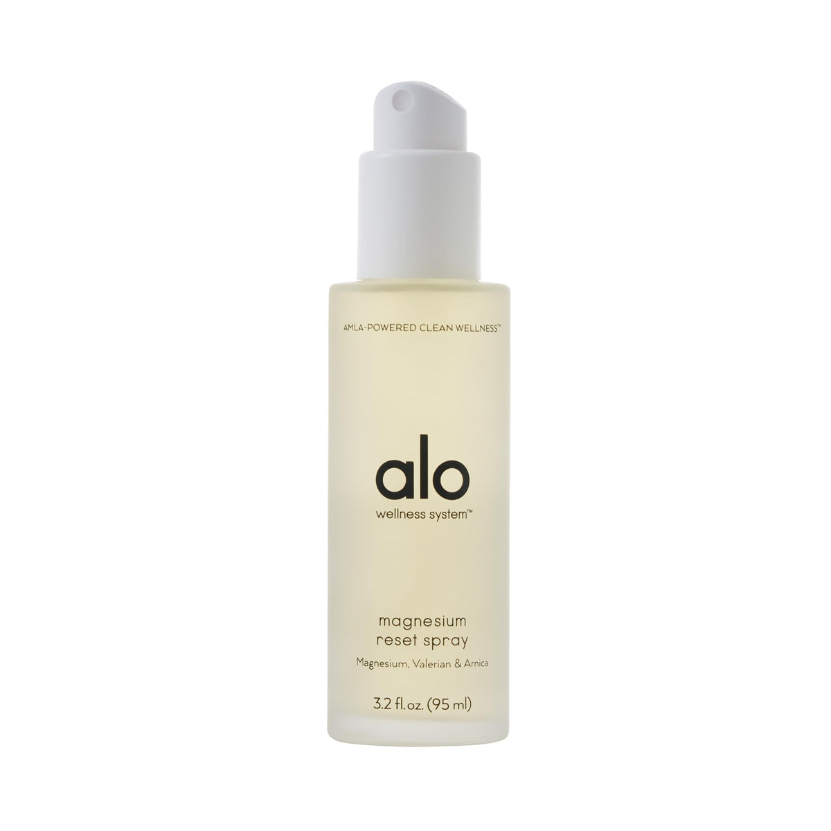 Alo Magnesium Reset Body Spray bottle with calming mist
