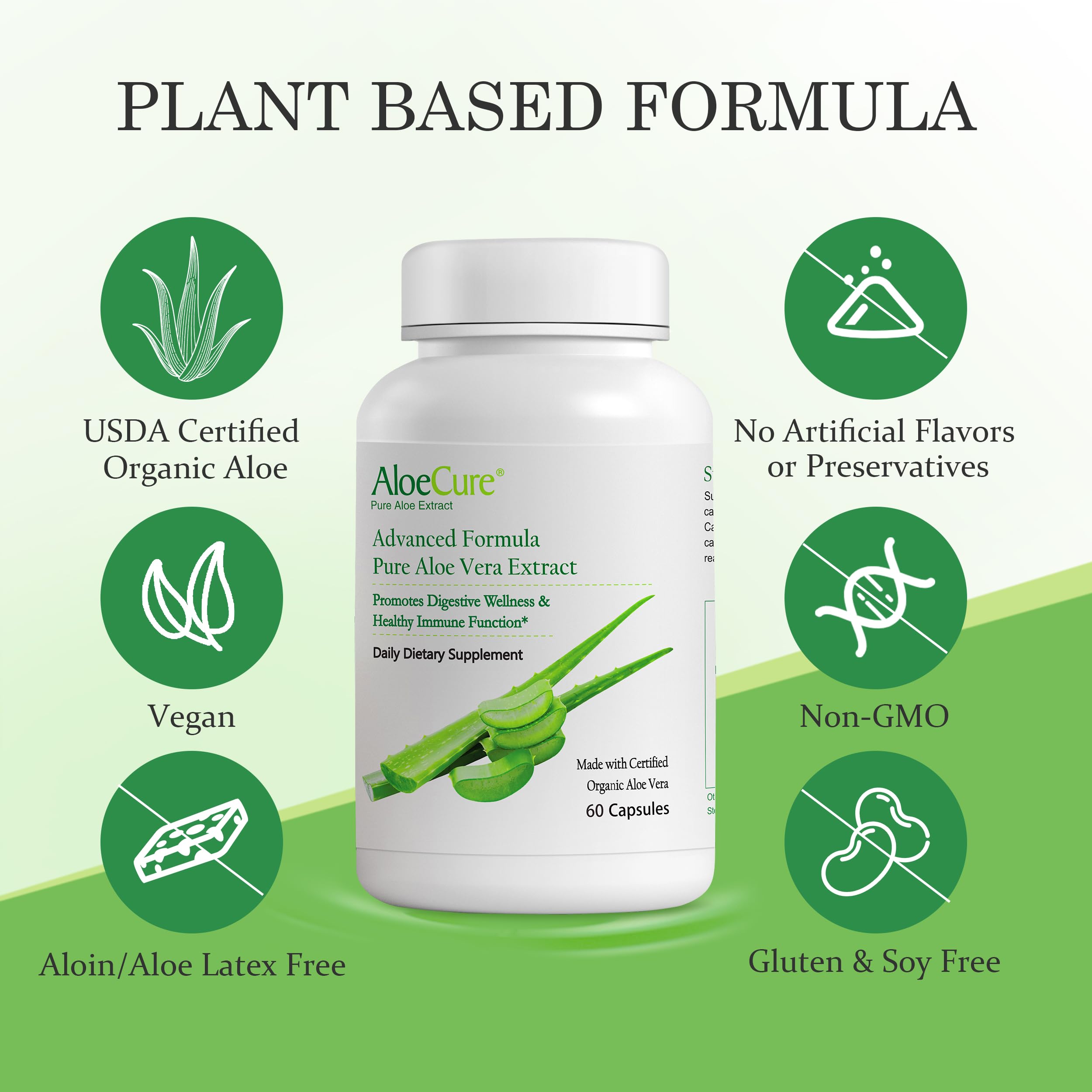 USDA Organic ECOCERT seal on AloeCure packaging