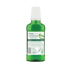 Close-up of Aloe Vera plant and essential oils for mouthwash