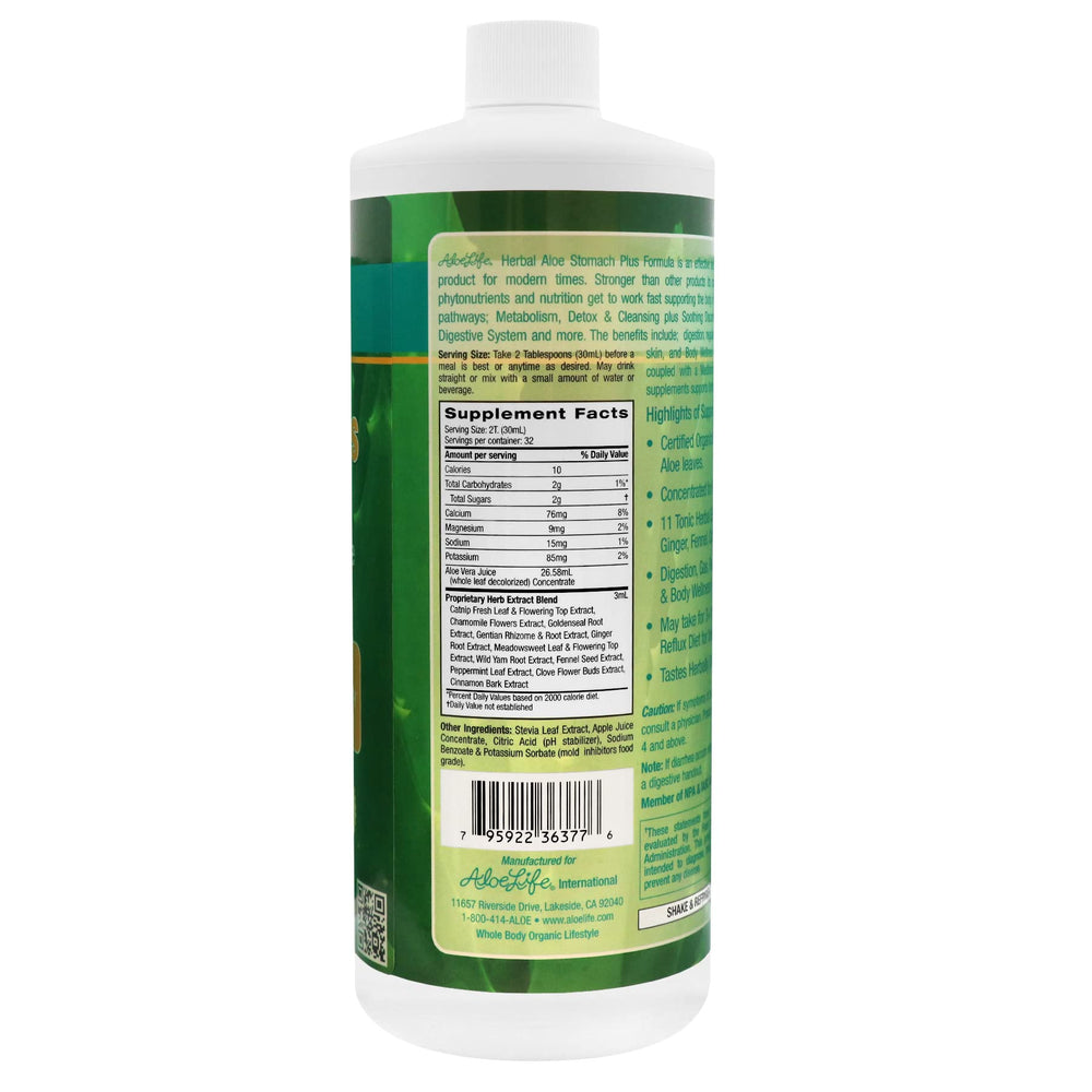 Stomach Plus Formula ingredients highlighted on packaging