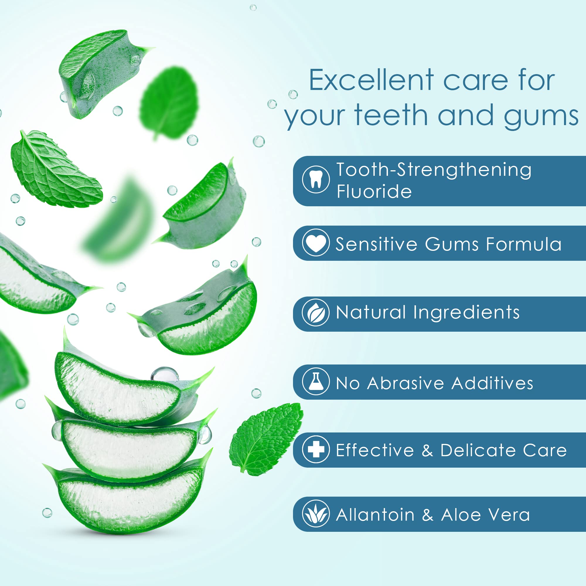 ADA Approved logo on AloeSense toothpaste package