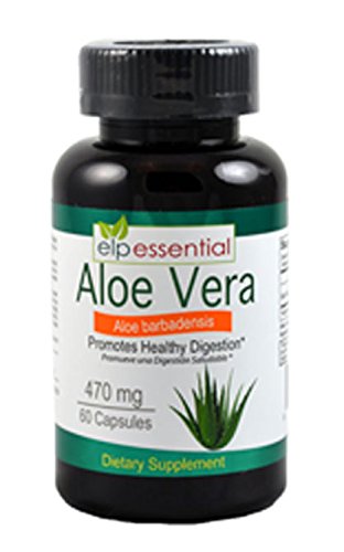 Bottle of Aloe Vera Capsules 470mg 60 capsules