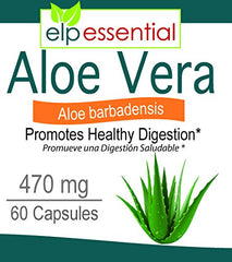 Close-up of Aloe Vera capsules 470mg each