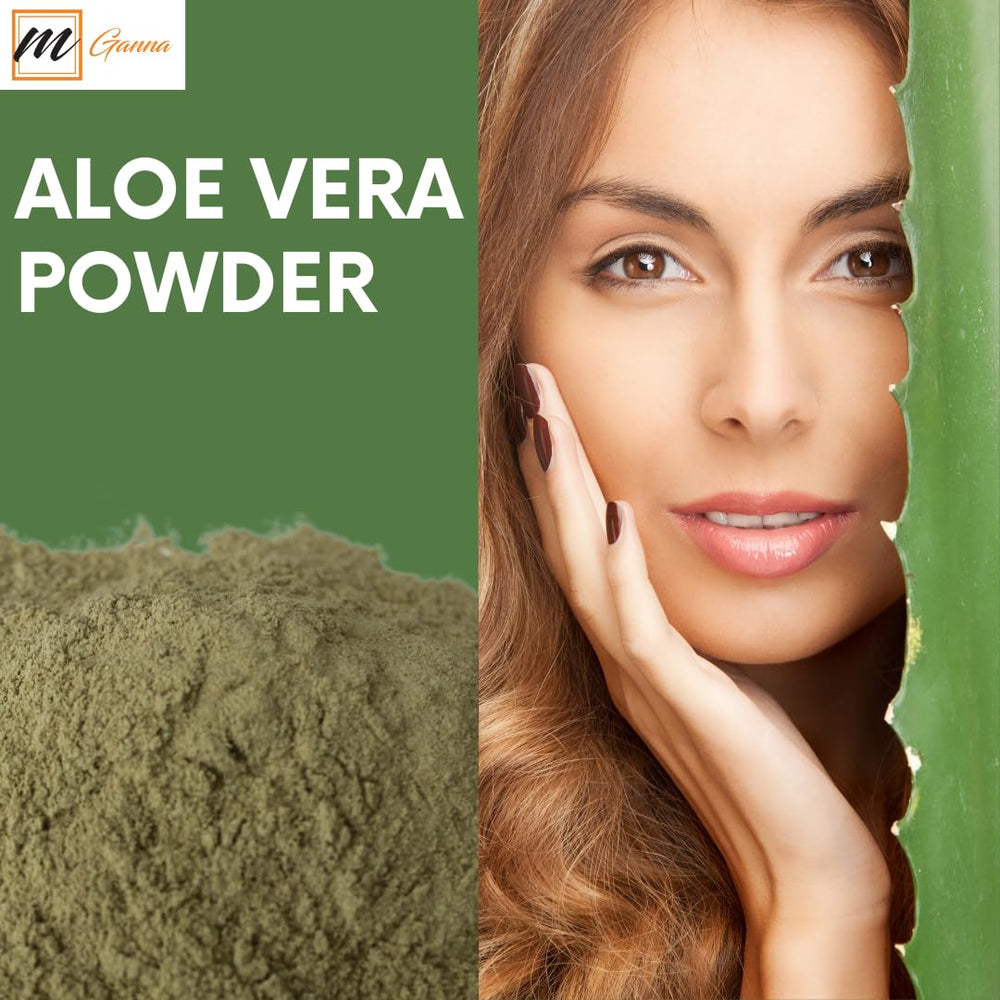 Aloe Vera leaf powder packaging label - 100 g / 0.22 lb