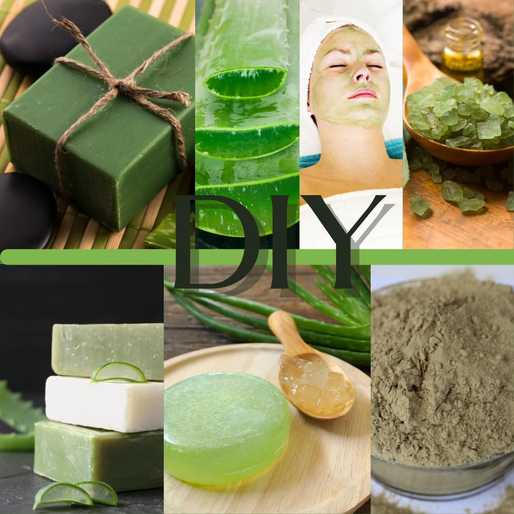 Aloe Vera powder being mixed into a cosmetic formulation