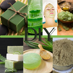 Aloe Vera powder being mixed into a cosmetic formulation