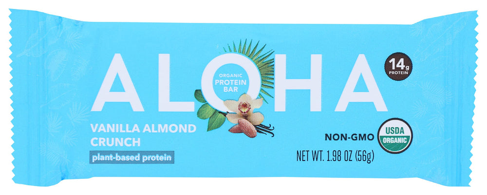 ALOHA vanilla almond crunch bar pack — on-the-go protein snack option