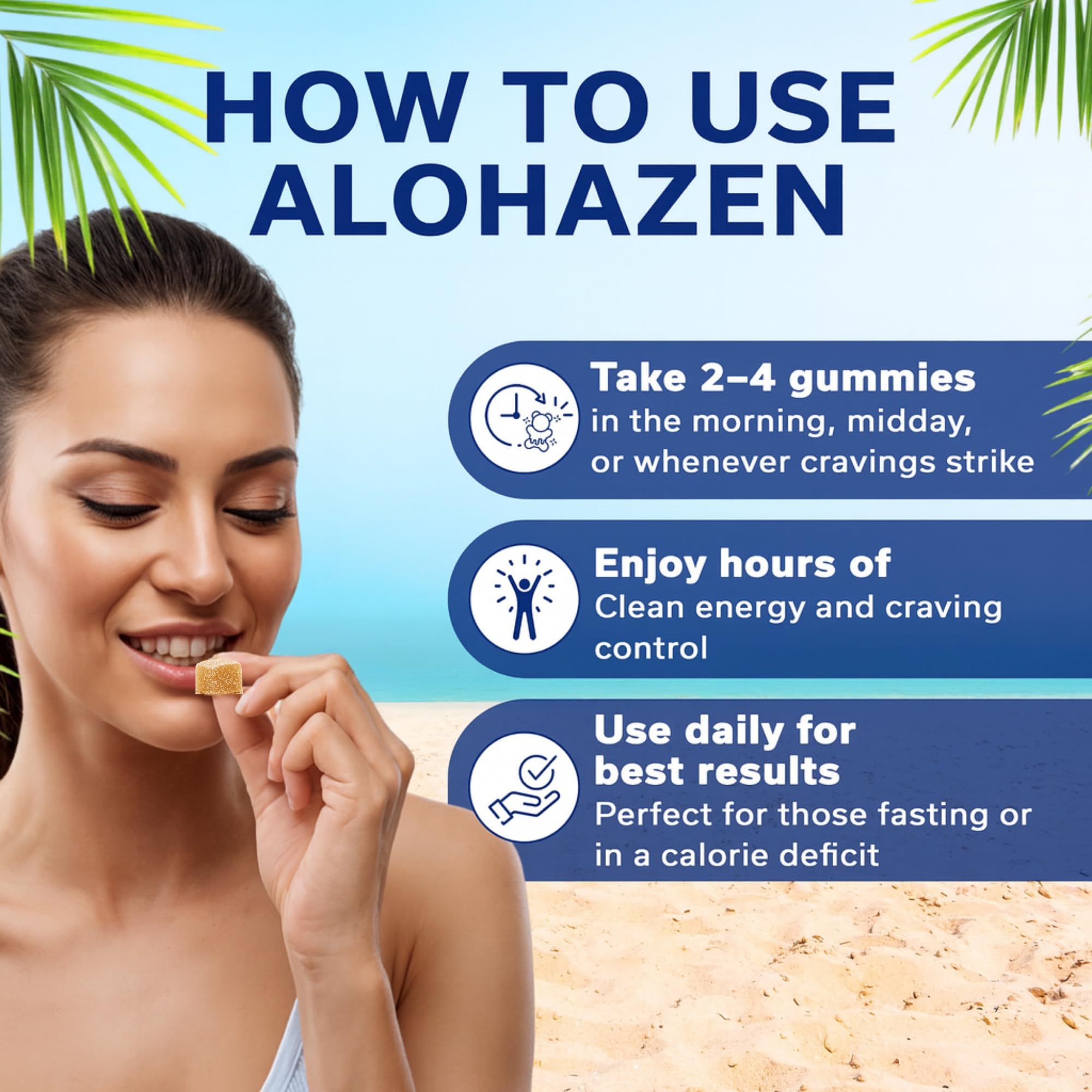 AlohaZen Yerba Mate Gummies on-the-go pack for quick focus during busy days