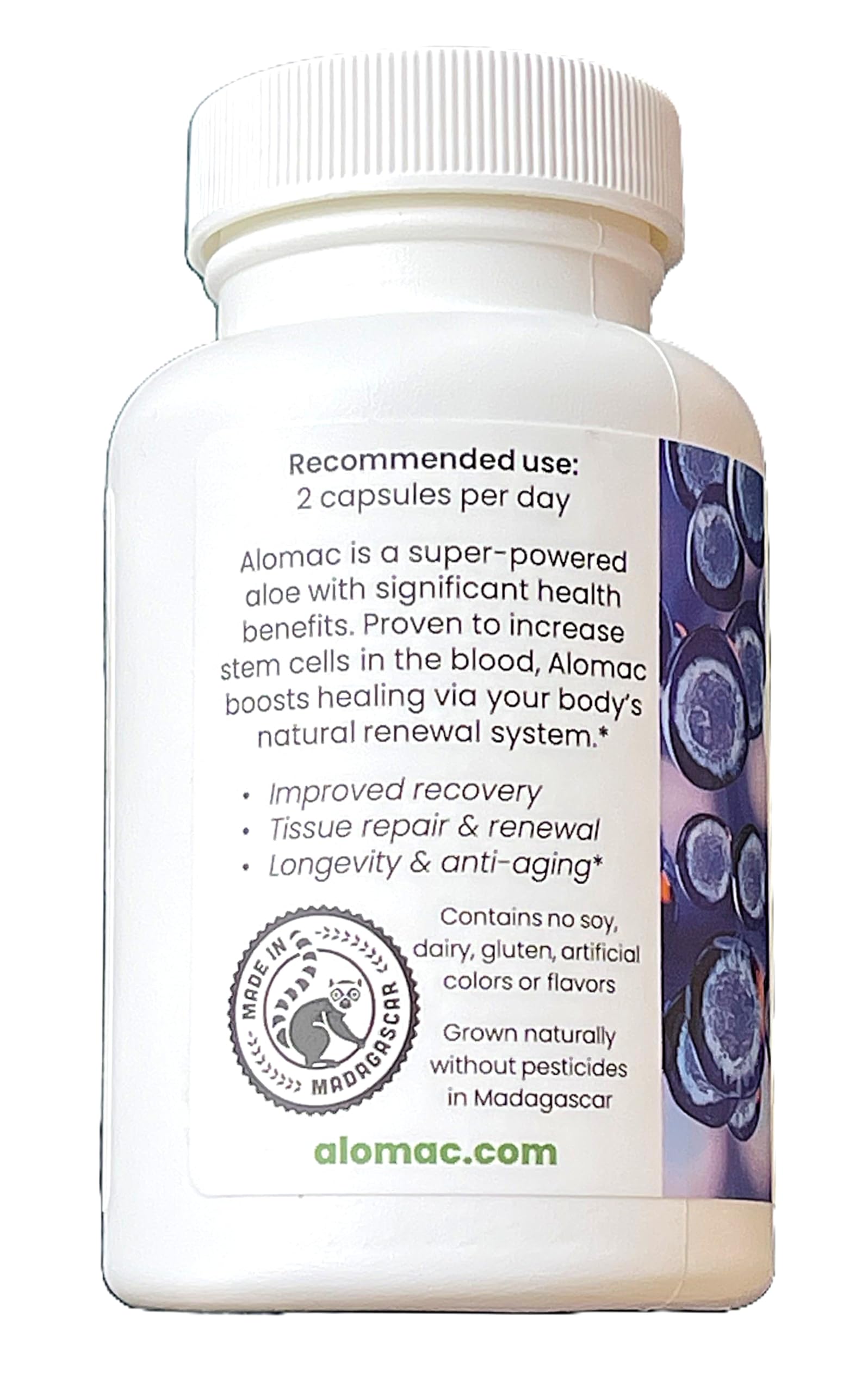 Alomac Pure STEMulant ingredients panel