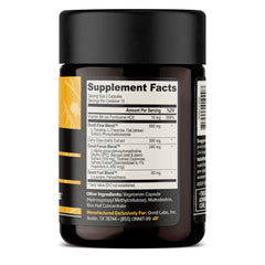 Side view of three Alpha Brain bottles in the 3-pack