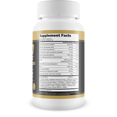 Close-up of Alpha Capsules pills showing ingredients like L-Arginine and Ginkgo biloba
