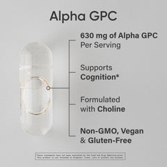 Alpha GPC 630mg cognitive support for brain