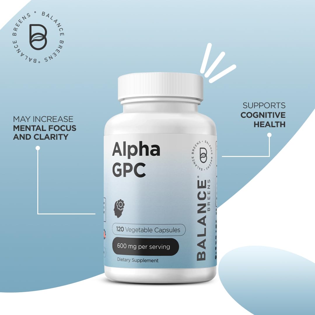 Close-up of Alpha GPC Choline supplement capsules