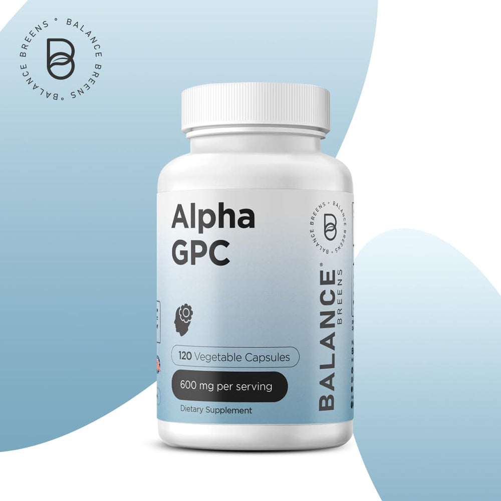 Close-up of Alpha GPC Choline supplement label front