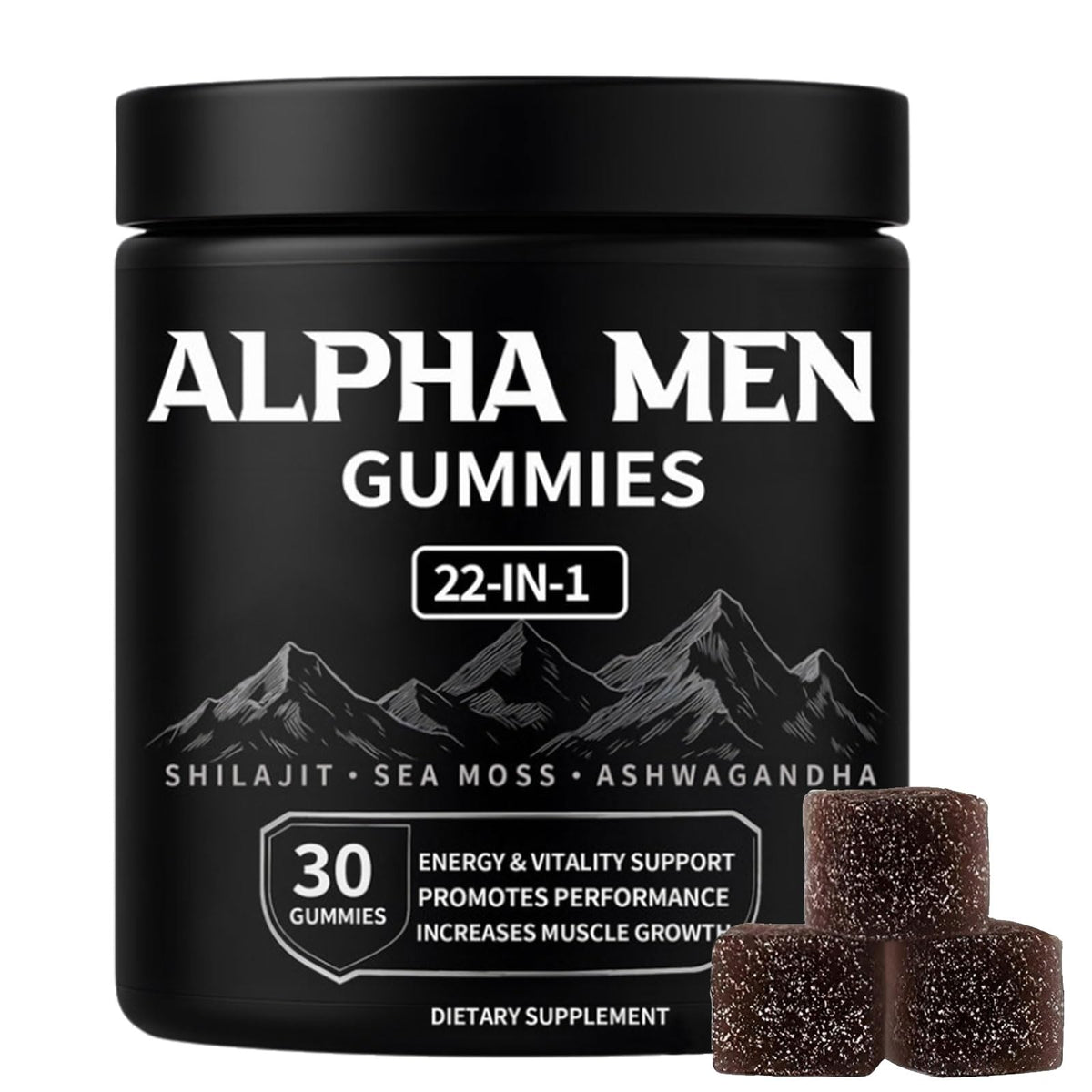 Alpha Gummies for Men bottle front view