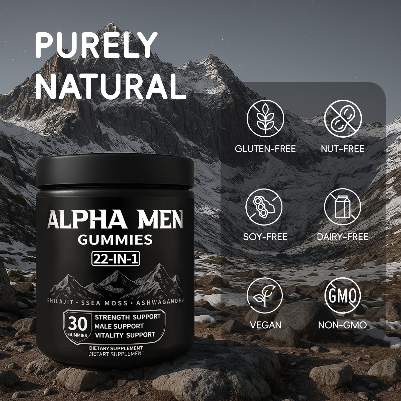 Lifestyle image showing active use of Alpha Gummies for Men
