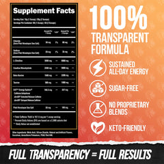 Pouring ALPHA LION Core Pre-Workout Alpha Punch into a glass