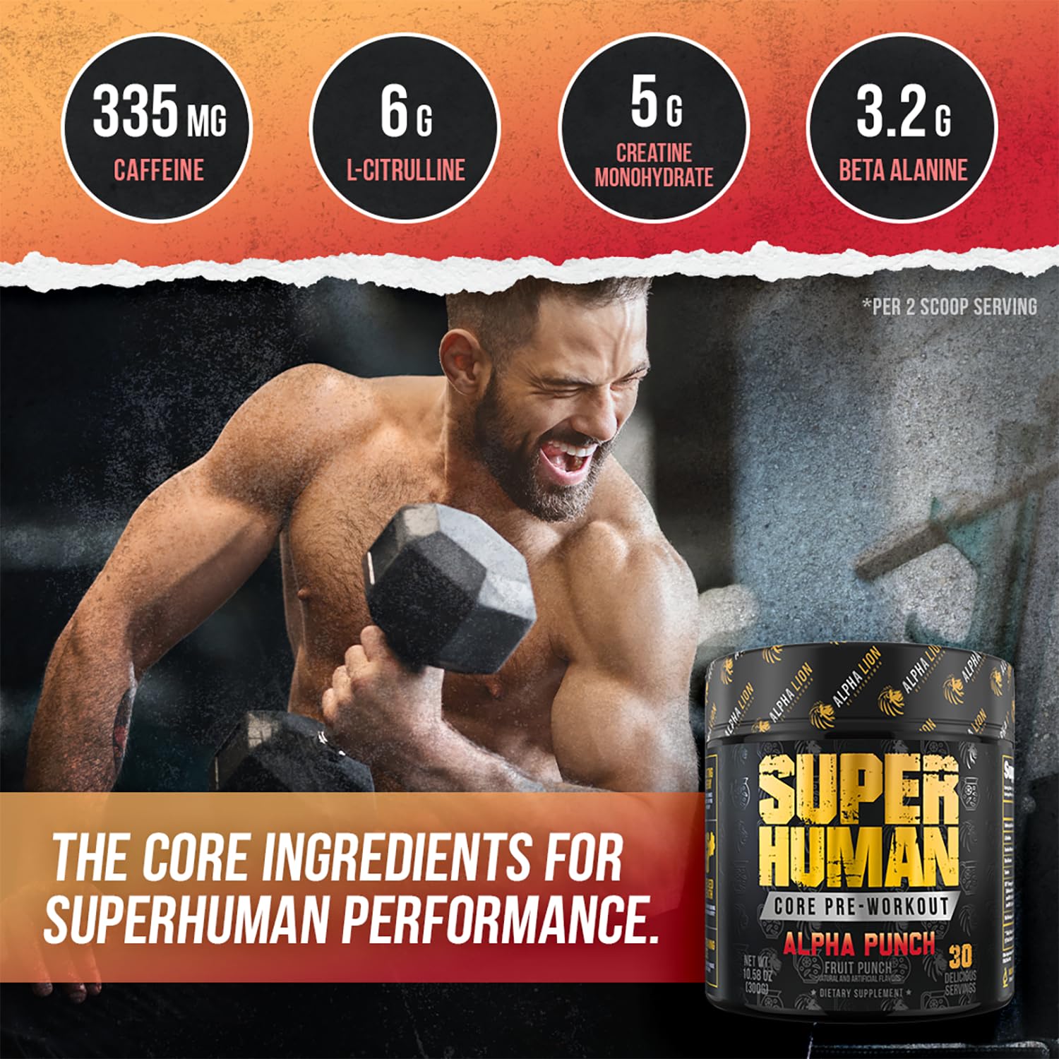 L-Citrulline and Taurine ingredients listed on packaging